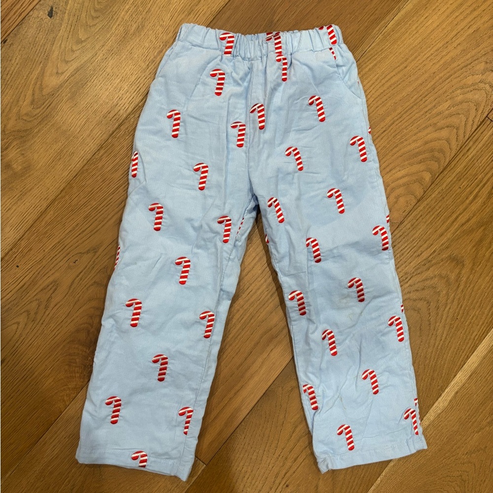 Candy Cane Print Boys Pants